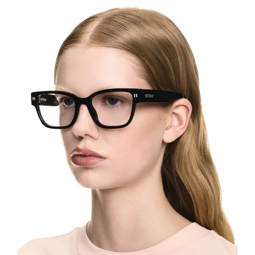 NWT Off-White Style 56 Black Cat Eye 53mm Eyeglasses